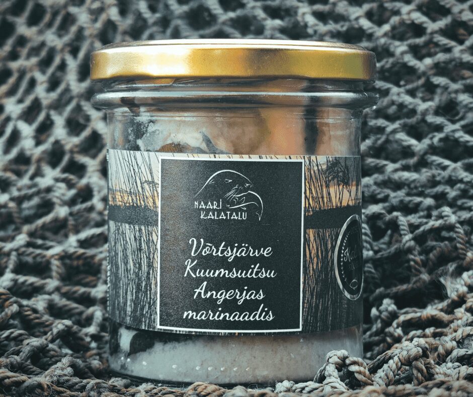 Угорь горячего копчения из озера Выртсъярв в маринаде